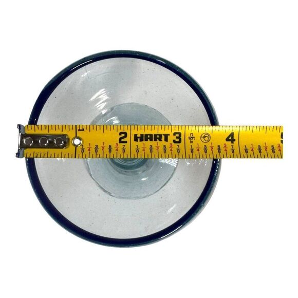 Set Of 4 Cobalt Blue Vintage Rimmed Margarita Glasses Recylced Glass Wide Base - Picture 5 of 5